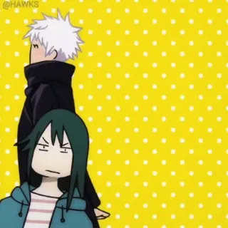😙 @HAWKS anime, personagem, ilustração, adesivo telegram sticker