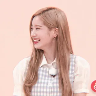🥮 Dahyun dahyun, twice, kpop, idol, cantante, sorriso, ritratto telegram sticker