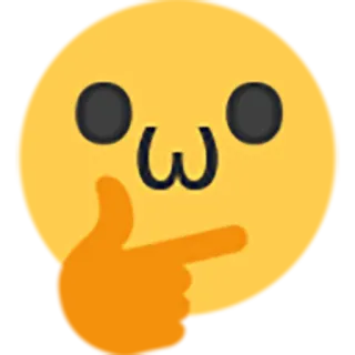 🤔 thinking, emoji, pondering, thoughtful, questioning telegram sticker