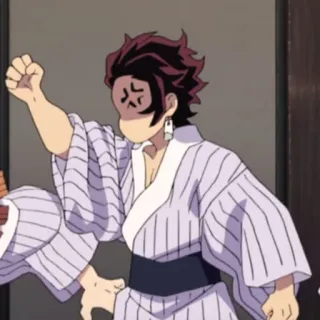🌊 Tanjiro Kamado Demon Slayer Anime, Demon Slayer, Tanjiro, Boos, Anime Personage, Kamado Tanjiro telegram sticker