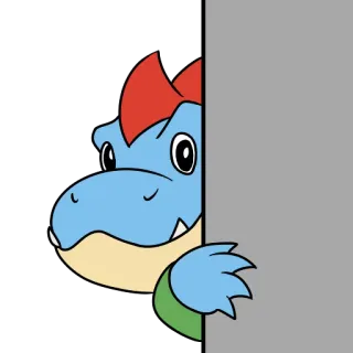 😯 Cartoon, Tier, Reptil, Niedlich, Sticker, Monster telegram sticker