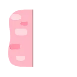 😮 rosa, abstrato, geométrico, formas, pastel whatsapp sticker
