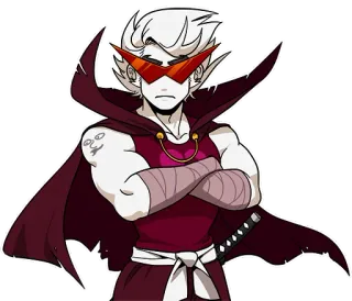 😐 Dirk Strider Homestuck dirk strider, homestuck, anime, postać, peleryna, miecz, manga telegram sticker