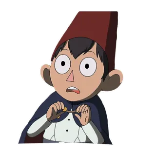 😳 Wirt Over the Garden Wall dibujos animados, serie de TV, animación, Wirt, Más allá del jardín telegram sticker