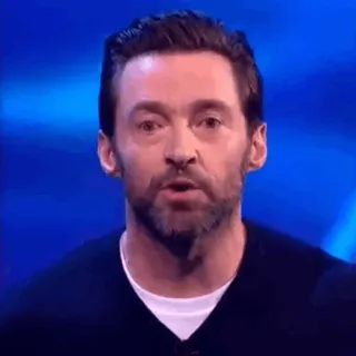 🎧 Hugh Jackman actor, celebrity, male, portrait whatsapp sticker