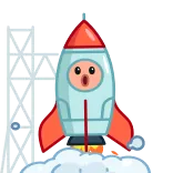 😱 怖い, びっくり, キャラクター, アニメ, パニック, ショック telegram sticker