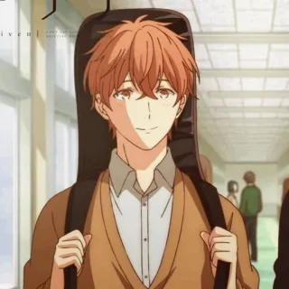 🎸 Mafuyu Satō Given anime, given, mafuyu sato, music, guitar telegram sticker
