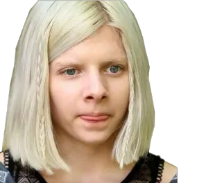 😛 Aurora Aksnes певица, Aurora Aksnes, музыкант, Норвегия, блондинка, портрет whatsapp sticker