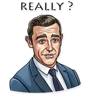 😏 REALLY? câu hỏi, phản ứng, mỉa mai, nghi ngờ telegram sticker