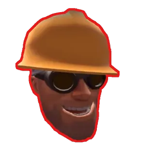 😄 Engineer Team Fortress 2 engineer, team fortress 2, tf2, construction, gaming telegram sticker