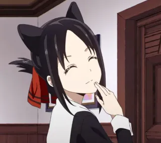 ❤️ Kaguya Shinomiya Kaguya-sama: Love Is War Anime, Kaguya-sama, orelhas de gato, fofo telegram sticker