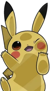 😉 Pikachu Pokemon โปเกมอน, ปิกาจู, อนิเมะ, การ์ตูน, สัตว์ telegram sticker