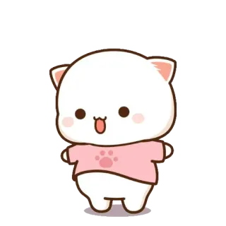 🤰 cat, animal, cute, kawaii whatsapp sticker