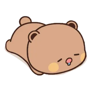 🐻 orso, carino, animale, dormire, kawaii telegram sticker