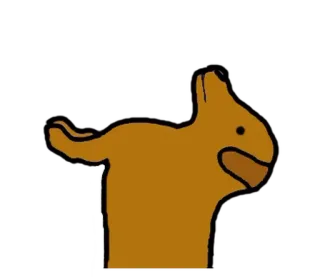 ⚪️ écureuil, animal, dessin animé, illustration whatsapp sticker