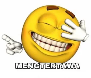 😂 MENGTERTAWA Emoji, Rindo, Alegre, Expressão, Meme telegram sticker