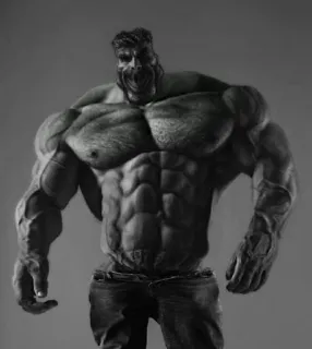 💪 Gigachad, Muskeln, Meme, Bodybuilding, Mann, Stark, Maskulin whatsapp sticker