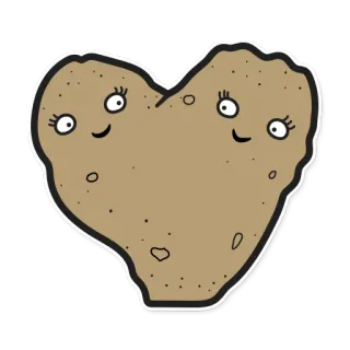 👩 heart, cartoon, cute, eyes, kawaii, love, character telegram sticker