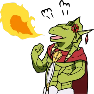 🤪 dragon, angry, fire, cartoon, fantasy telegram sticker