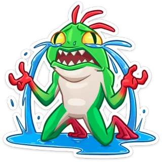 😭 frog, crying, sad, cartoon, emoticon telegram sticker