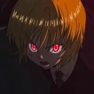 💜 Kurapika Hunter x Hunter アニメ, 漫画, キャラクター, ファンアート, HunterxHunter telegram sticker