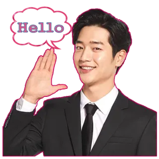 👋 Hello uomo, ciao, saluto, completo whatsapp sticker