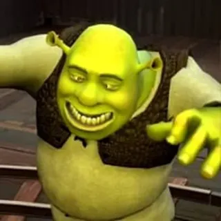 👻 Shrek オーガ, 緑, おとぎ話, 漫画 telegram sticker