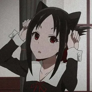 💘 Kaguya Shinomiya Kaguya-sama: Love Is War Anime, Orecchie da gatto, Kaguya Shinomiya, Kaguya-sama, Love is War, Carino, Manga whatsapp sticker