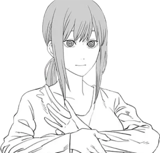 😶 Makima Chainsaw Man anime, manga, chainsaw man, makima telegram sticker