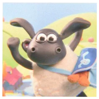 🐑 Shaun the Sheep Shaun le mouton, dessin animé, animé, mouton, animal telegram sticker