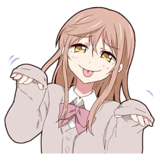 😂 anime, girl, cute, kawaii, funny, sticker, cartoon telegram sticker
