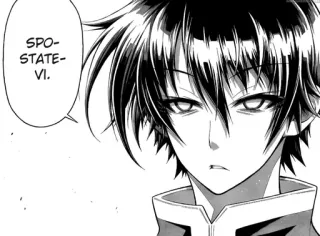 😠 SPO-STATE-VI. Anime, Manga, Ernst, Monochrom, Charakter telegram sticker