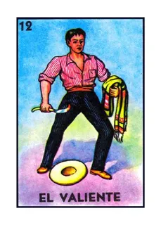 👨 EL VALIENTE 로테리아, 엘 발리엔테, 스페인어, 남자, 전통적인 telegram sticker