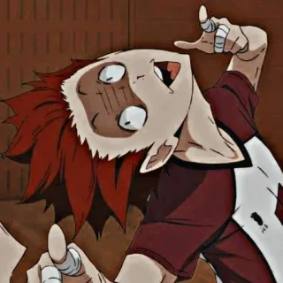 👀 anime, cartoon, character, funny, silly, gesture telegram sticker