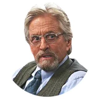 😠 Hank Pym Ant-Man Hank Pym, Ant-Man, Michael Douglas, Marvel, scientist telegram sticker