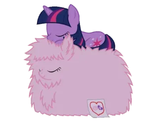 🤯 Twilight Sparkle My Little Pony mlp, my little pony, pony, friendship, hugging, cute telegram sticker