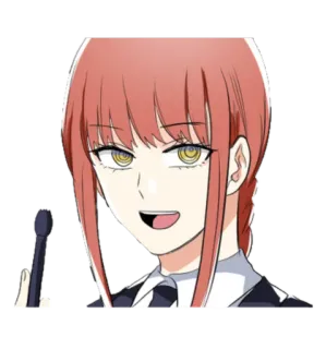 😃 Makima Chainsaw Man anime, chainsaw man, makima, manga, woman telegram sticker
