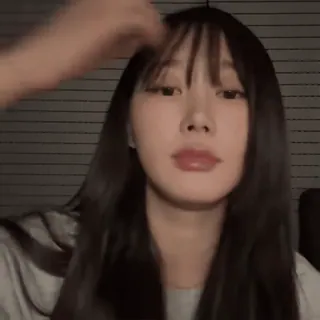 🫧 여자, 아시아인, 소녀, 초상화, 머리, 아름다움 telegram sticker