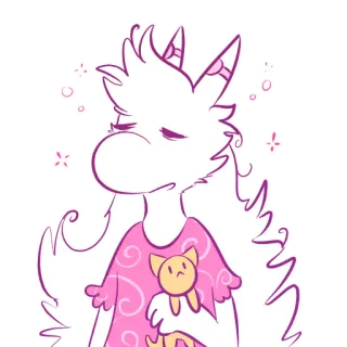 😴 kreskówka, zwierzę, słodki, ilustracja, różowy, postać telegram sticker