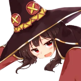 😴 Megumin Konosuba Anime, Konosuba, Megumin, Waifu, Kawaii, Lindo, Maga, Explosión telegram sticker