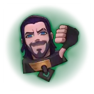 😁 Kciuk w dół, Nie lubię, Negatywny, Kreskówka telegram sticker