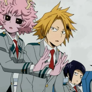 ⚡️ Mina Ashido My Hero Academia Anime, Mina Ashido, Denki Kaminari, Kyoka Jiro, My Hero Academia, Sticker Anime, Personajes Anime whatsapp sticker