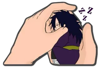 😴 zz ngủ, chibi, dễ thương, anime, manga telegram sticker