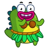 😃 Cartoon, Eidechse, Monster, Animation, Figur telegram sticker