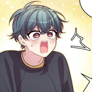 👒 动漫, 害怕, 韩漫, 惊讶, 震惊 telegram sticker