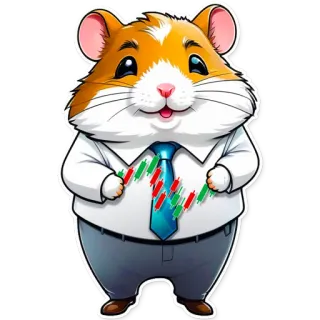 🕯 criceto, affari, finanza, borsa, investimenti, cartone animato, animale, carino telegram sticker
