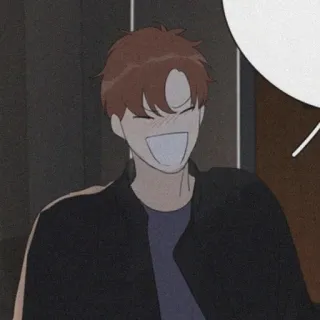 🎞 Anime, Hombre, Feliz, Sonriendo telegram sticker