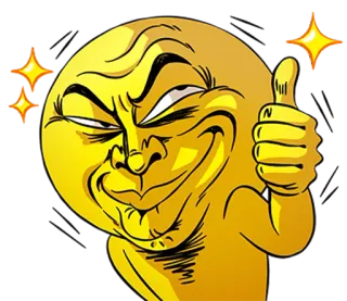 👍 Biểu tượng cảm xúc, Emoji, Giơ ngón tay cái, Đồng ý, Chấp thuận telegram sticker