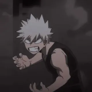 ☠ Katsuki Bakugo My Hero Academia Anime, Manga, Personaje, Bakugo, My Hero Academia telegram sticker
