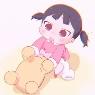 🍰 anime, baby, cute, cartoon, child telegram sticker